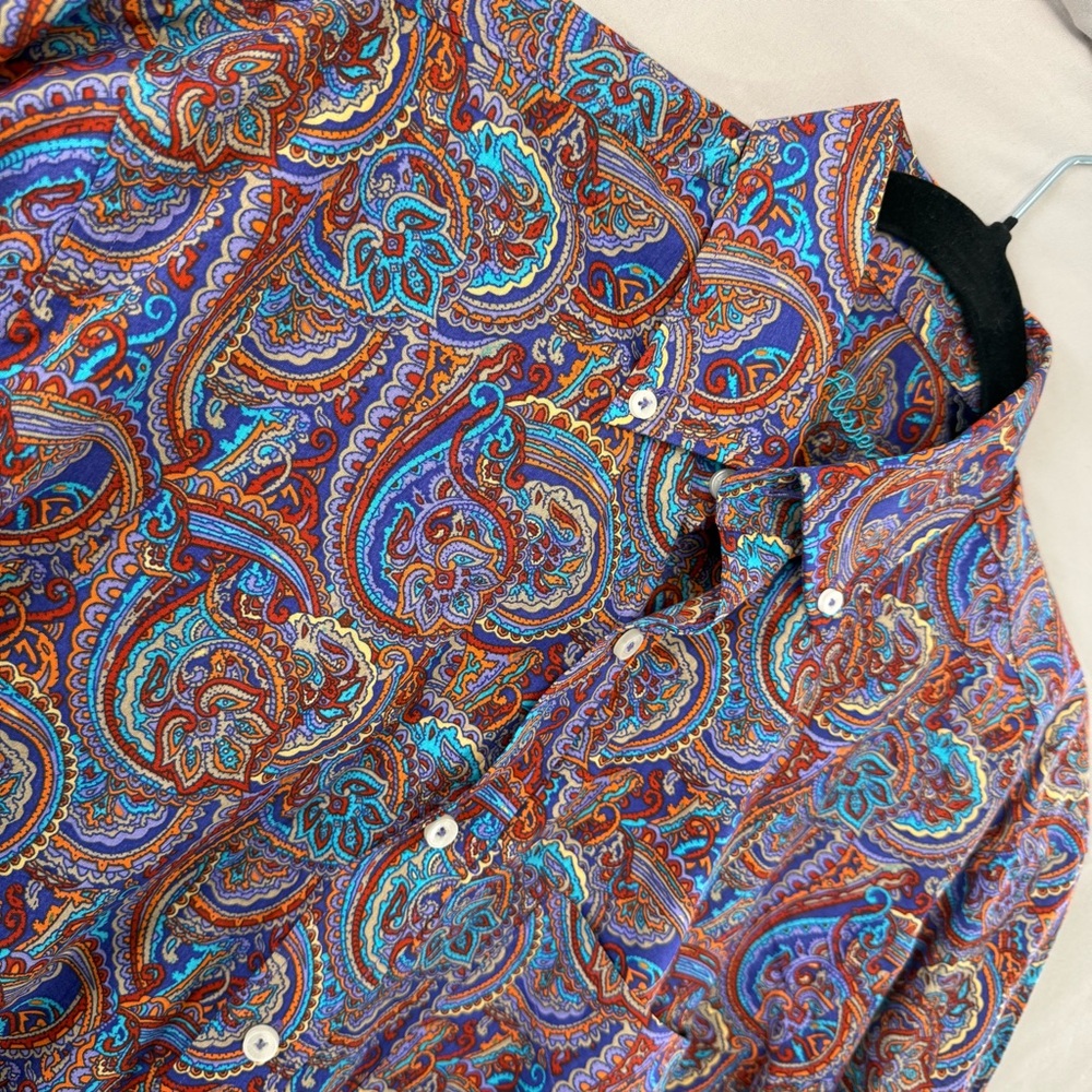 Alan Flusser Shirt Men’s Size Small Long Sleeve Dress Button Down